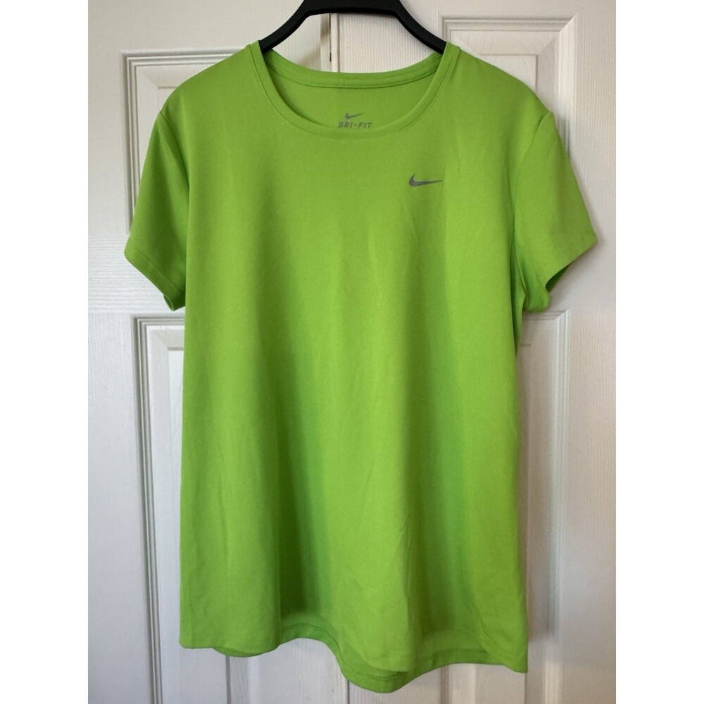 Nike Women’s Large Dri-Fit T-Shirt Running Green
